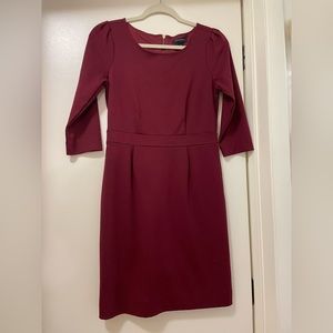 Banana republic maroon dress